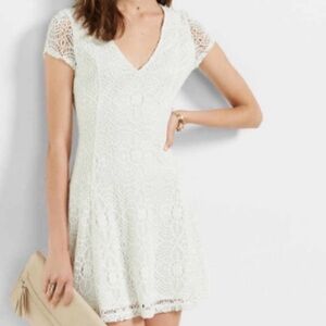 Express White Lace Mini Dress